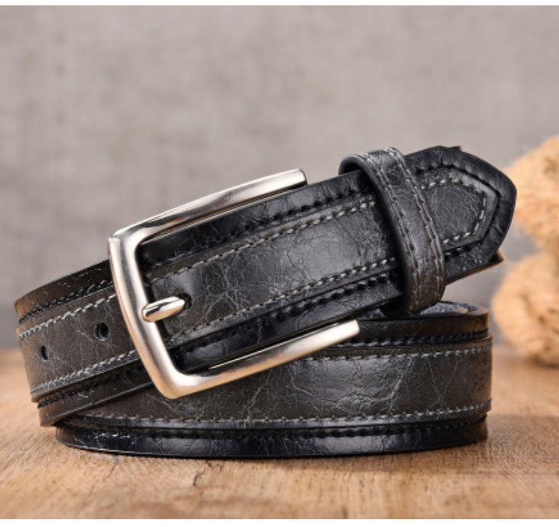 Ceinture décontractée à couleurs assorties pour hommes