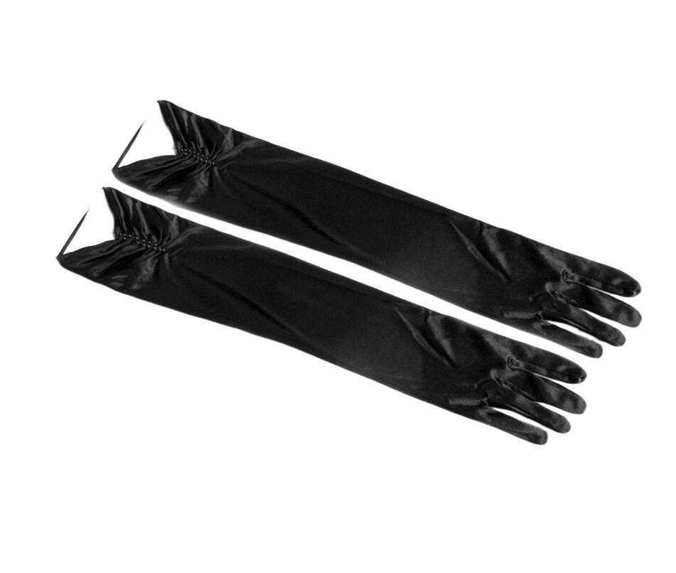 Gants de mariée en satin perlé