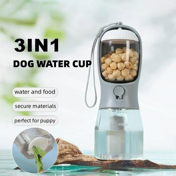 Pet Cup Water, Food & Waste Bag