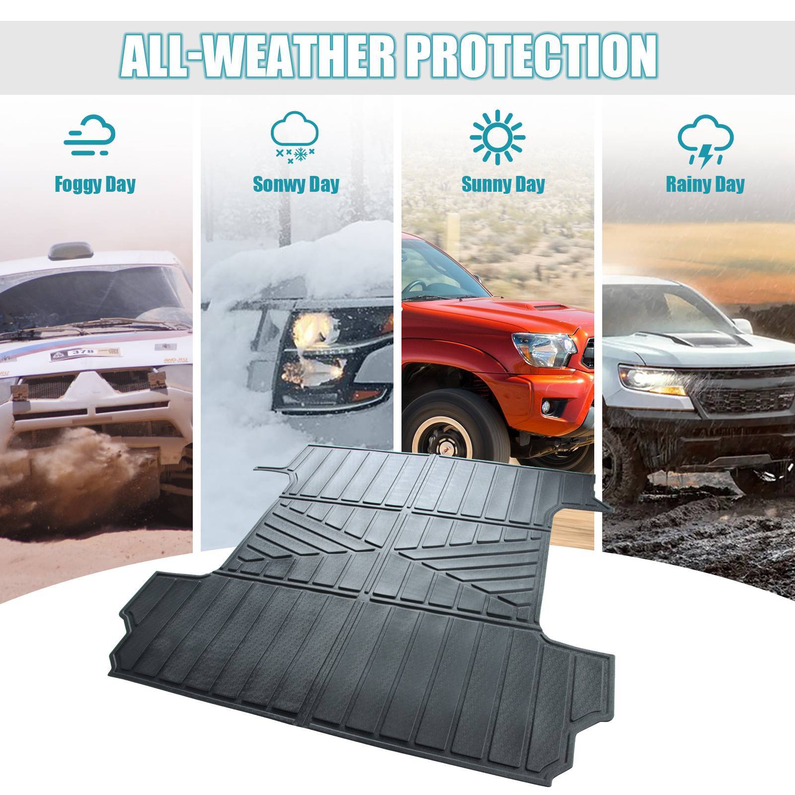 Truck Bed Mat for Chevy/GMC 5.8ft