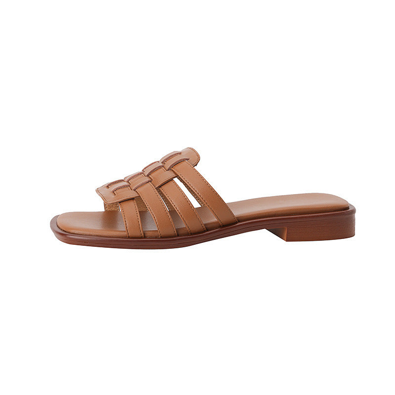 Retro Chic French Sandals for Women