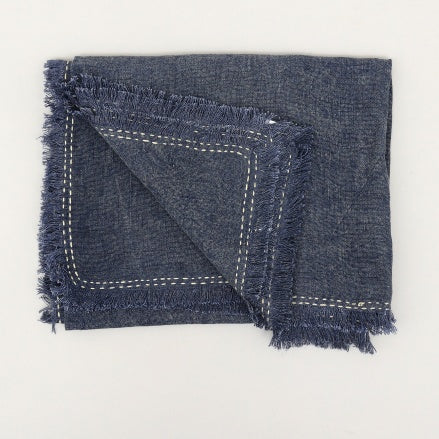 Stonewashed Linen Throw Blanket 52x68
