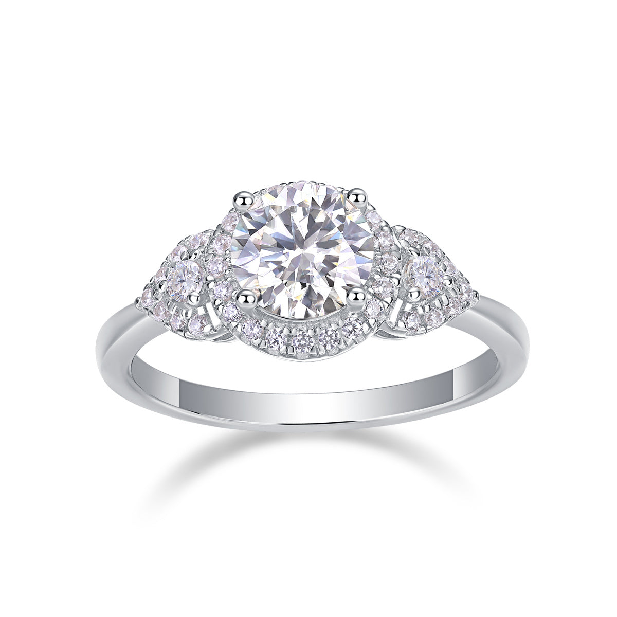 Luxury Large Moissanite Wedding Ring