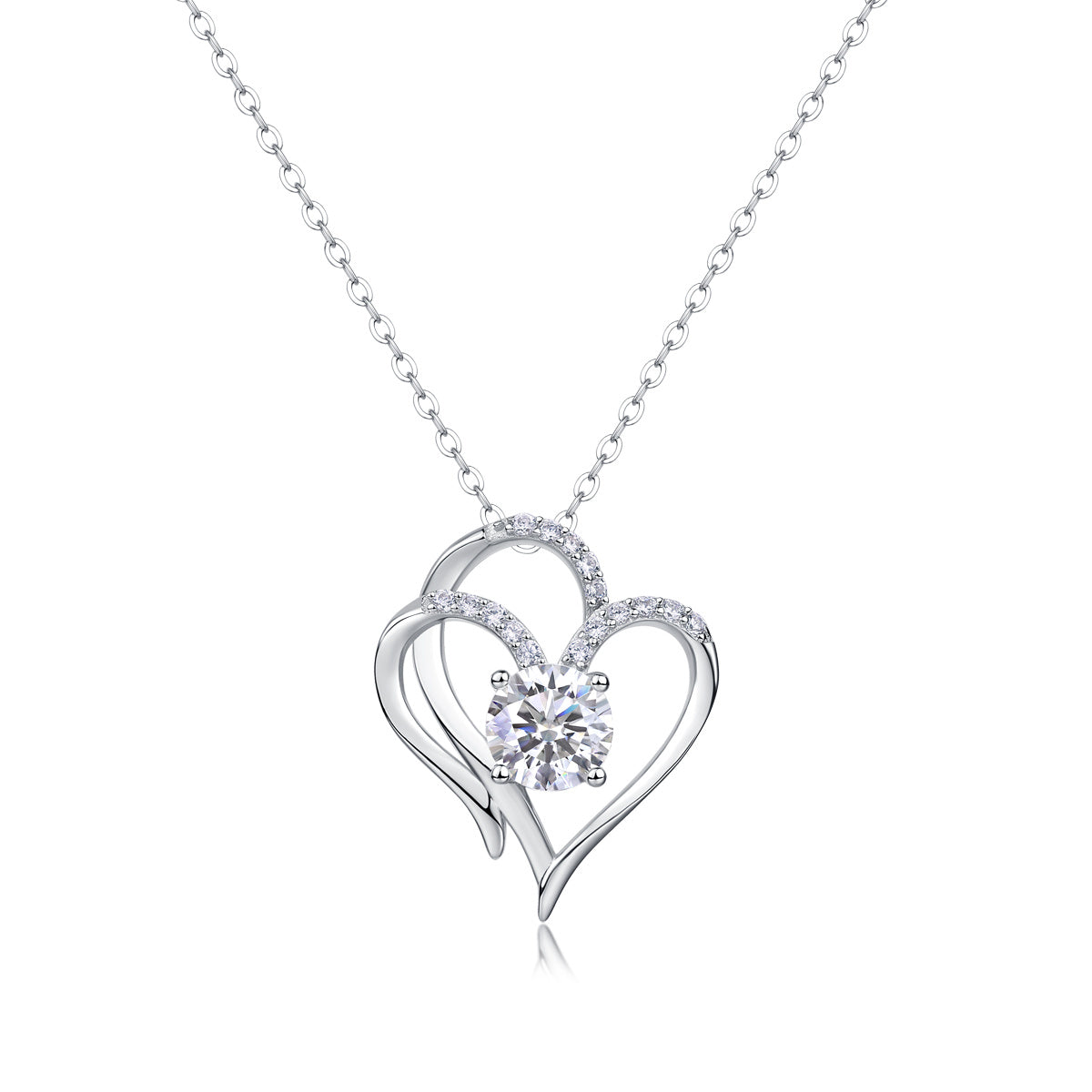 Heart to Heart Diamond Pendant Set