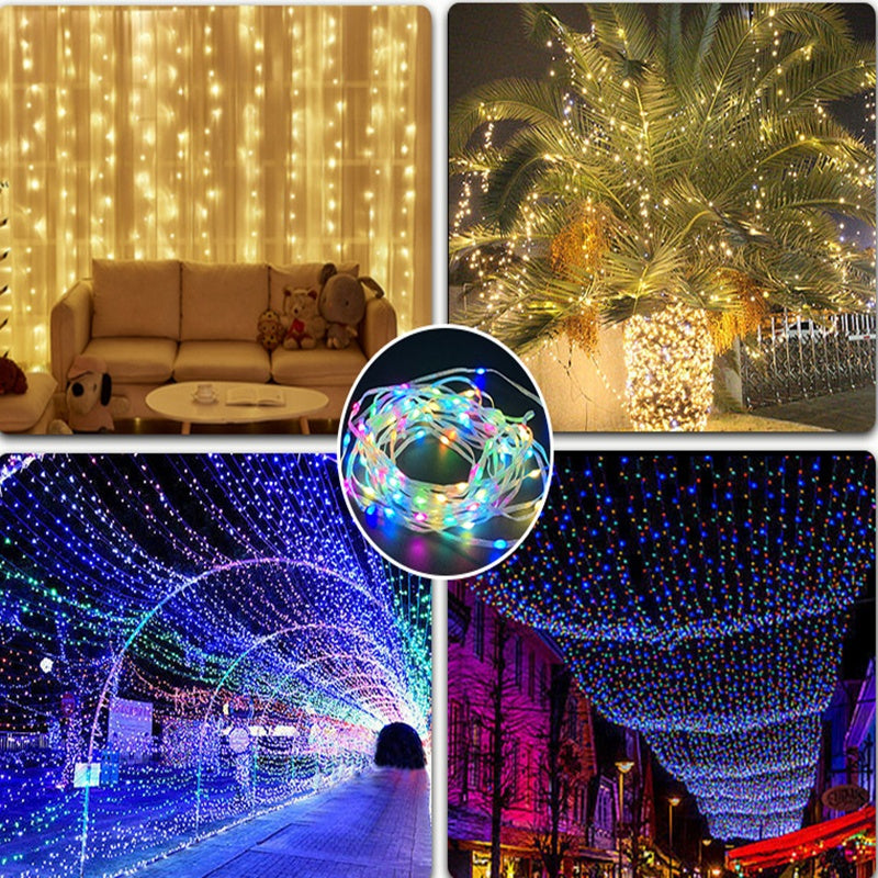 LED Rope Lights Outdoor RGB Fairy String