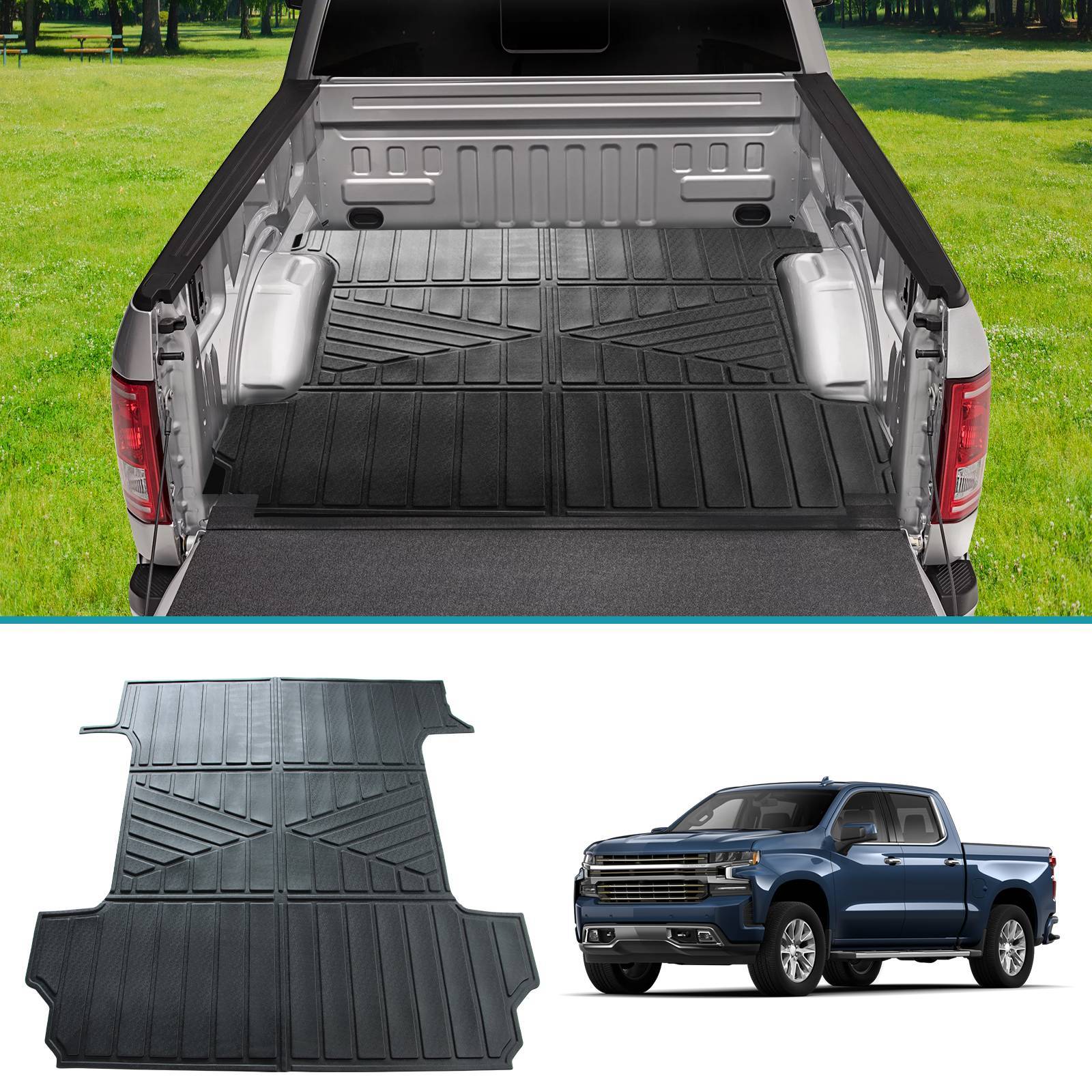 Truck Bed Mat for Chevy/GMC 5.8ft