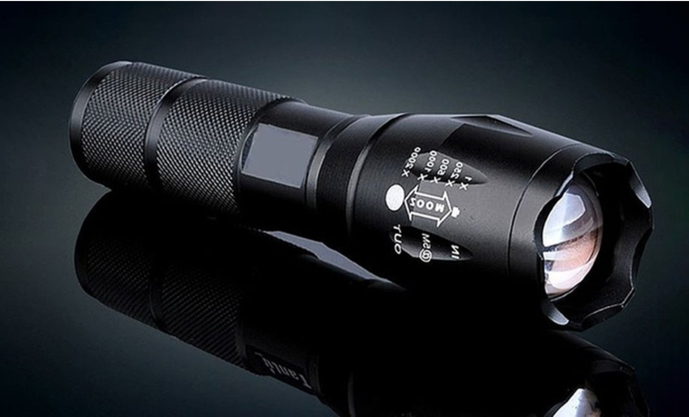 Portable Mini LED Zoom Flashlight Torch