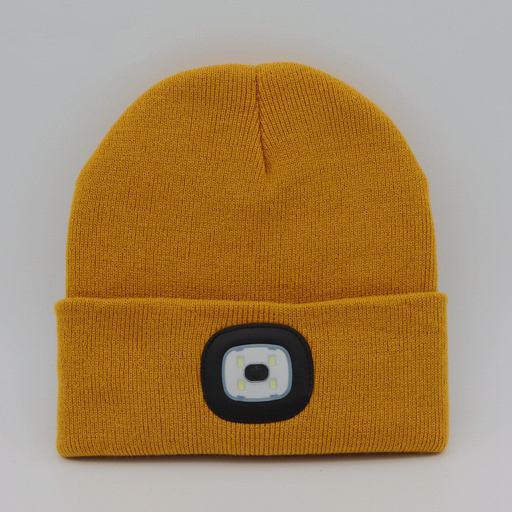 LED Light-Up Knit Beanie Hat