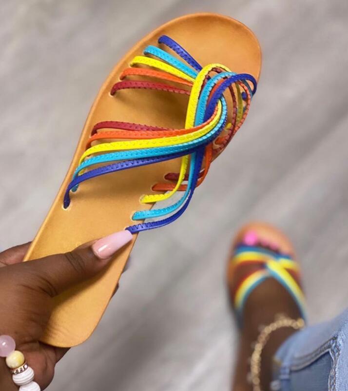 Women’s Colorful Rainbow Sandals