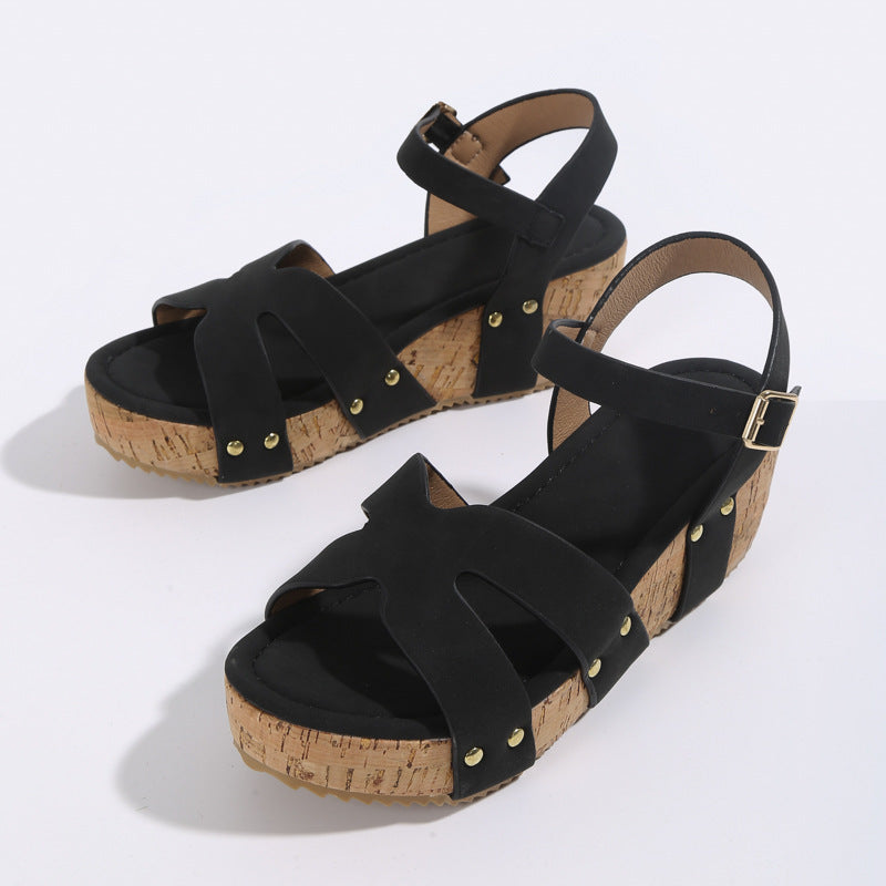 Rope Bottom Platform Sandals Women