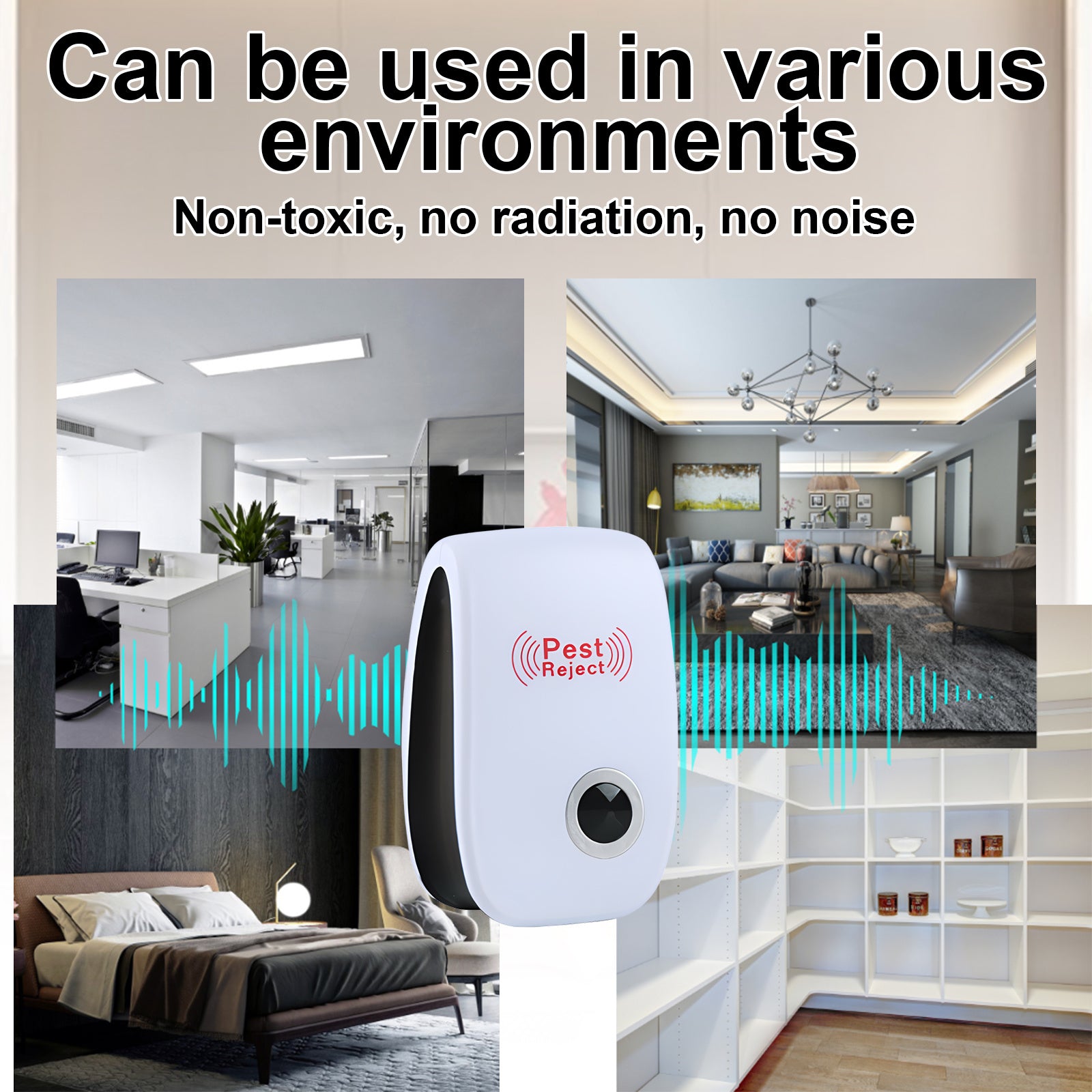 Jue-Fish Ultrasonic Pest Repeller Plug-In