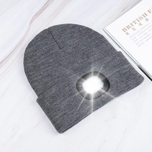LED Light-Up Knit Beanie Hat