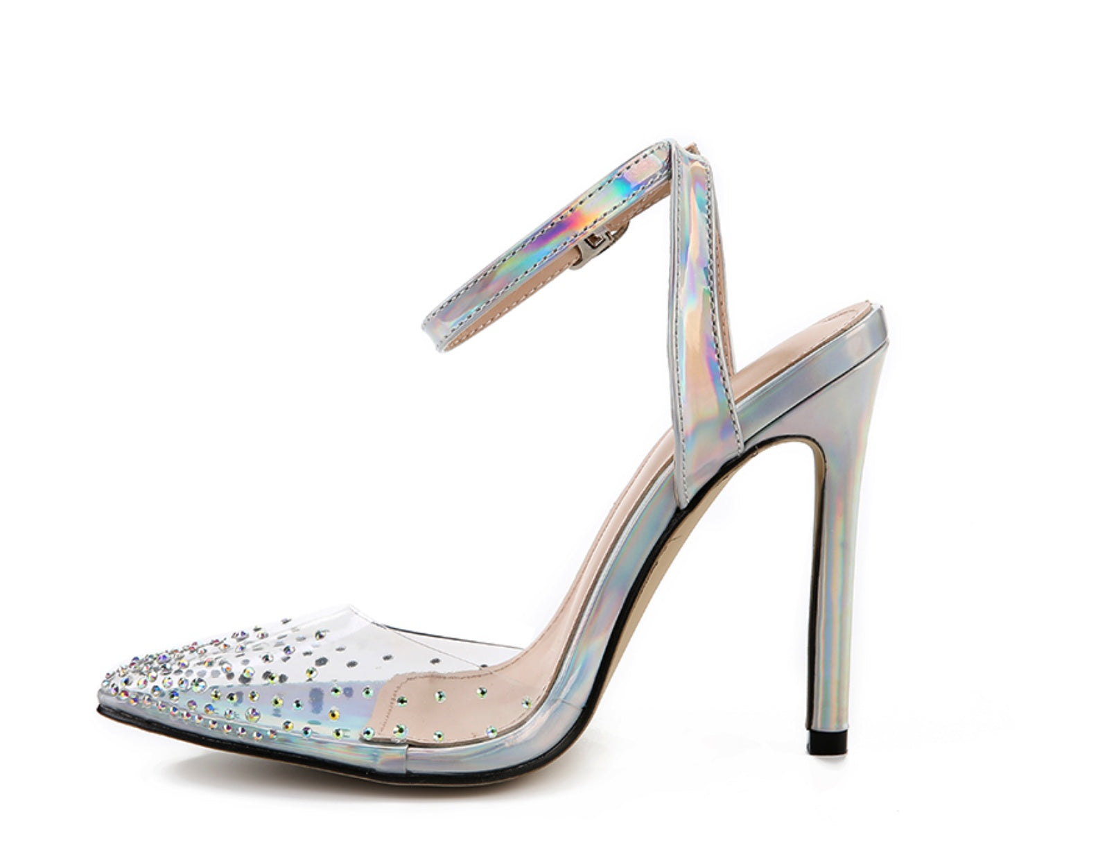 Women's Diamond Pointed Stiletto Sandals