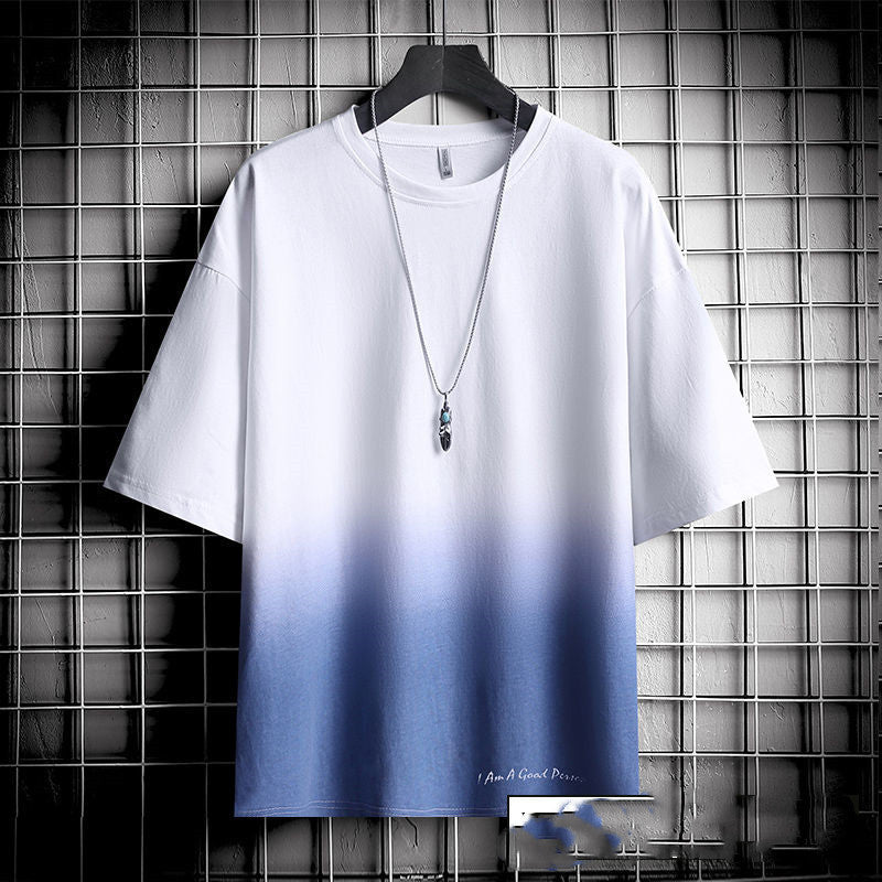 T-shirt ample style Hong Kong pour homme
