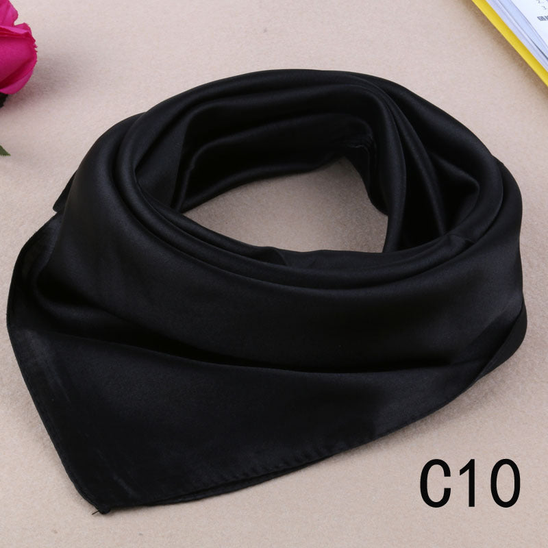 Foulard carré en soie de style coréen