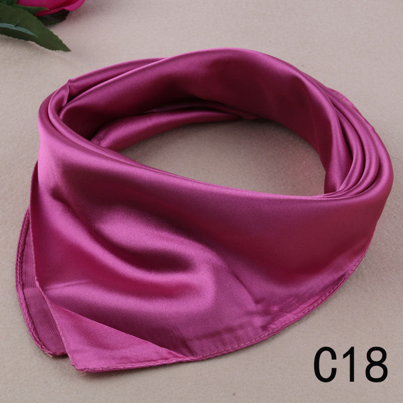 Foulard carré en soie de style coréen
