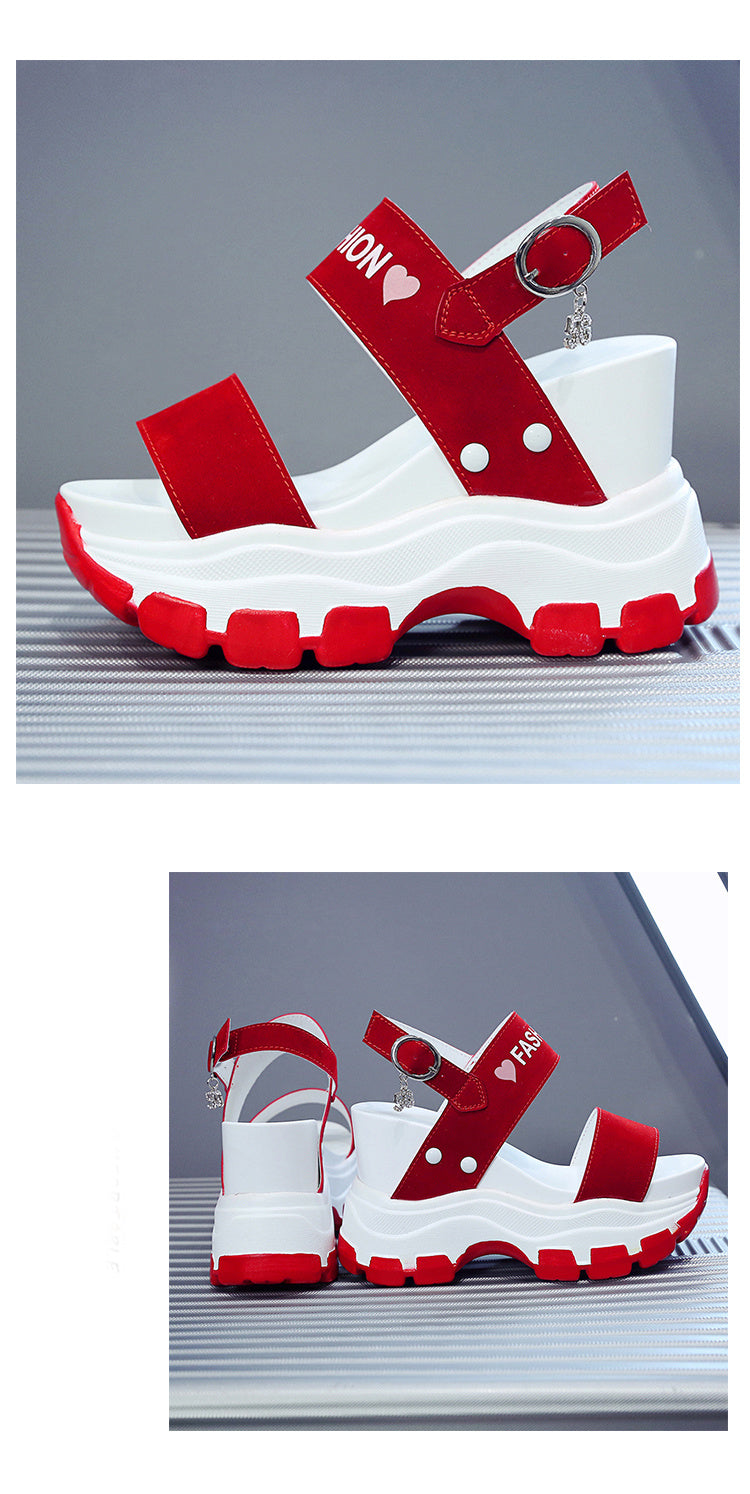 10cm Platform Wedge Sandals Women
