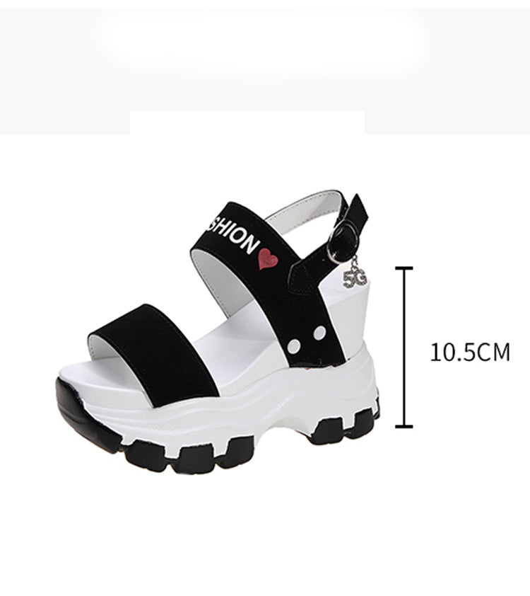 10cm Platform Wedge Sandals Women