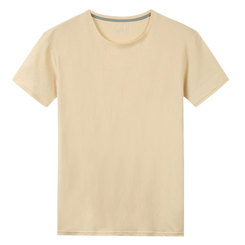 T-shirt à manches courtes en coton uni pour homme