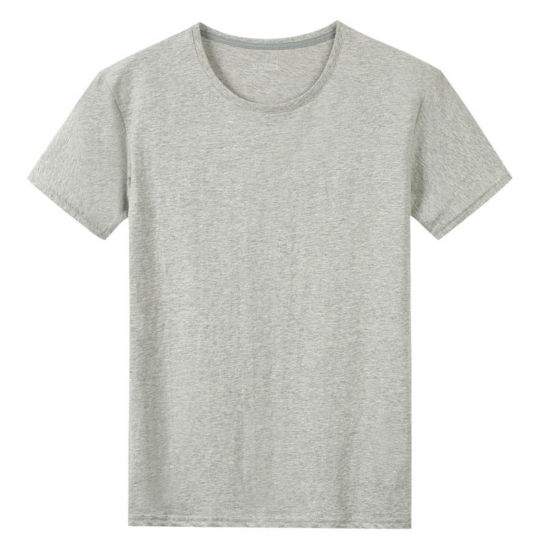 T-shirt à manches courtes en coton uni pour homme