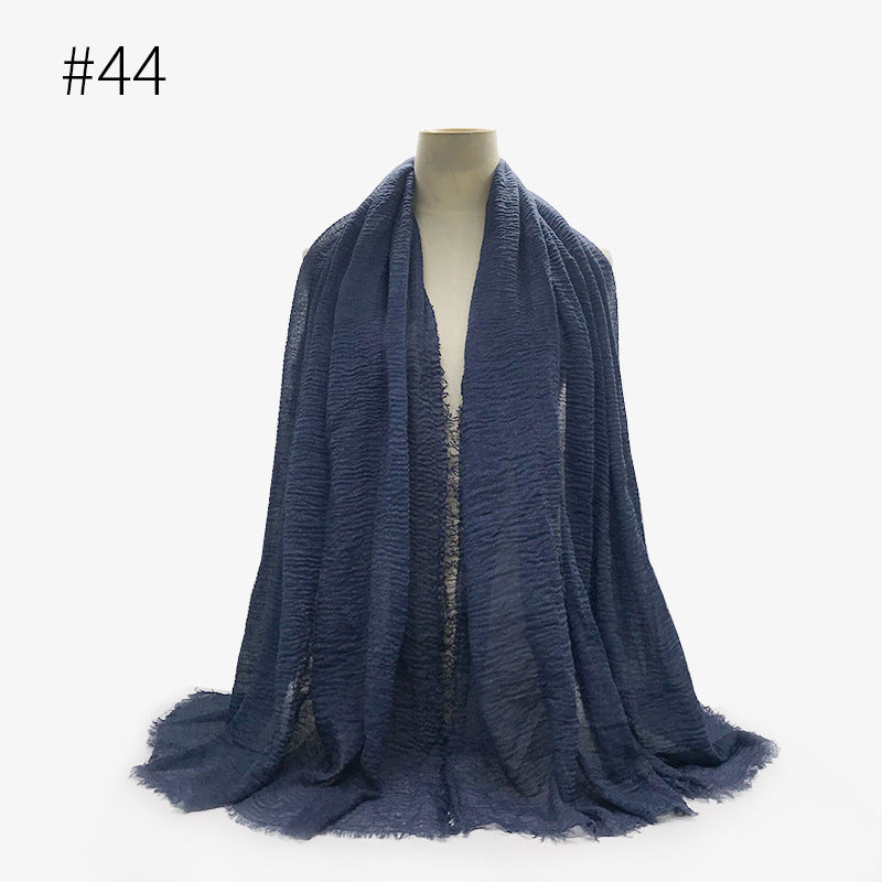 Bubble Cotton Scarf Hijab Wrap Shawl