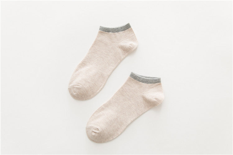 Chaussettes de sport bateau en coton pour hommes