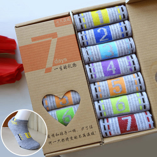 Chaussettes PolyCoton Étoile Blanche - 7 jours