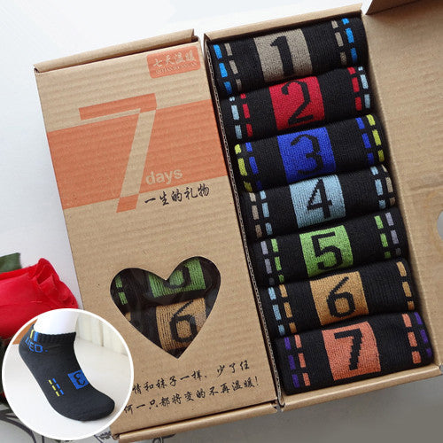 Chaussettes PolyCoton Étoile Blanche - 7 jours