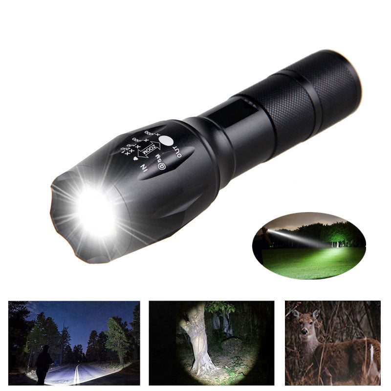 Portable Mini LED Zoom Flashlight Torch