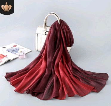 Foulard en soie dégradé Châle de plage