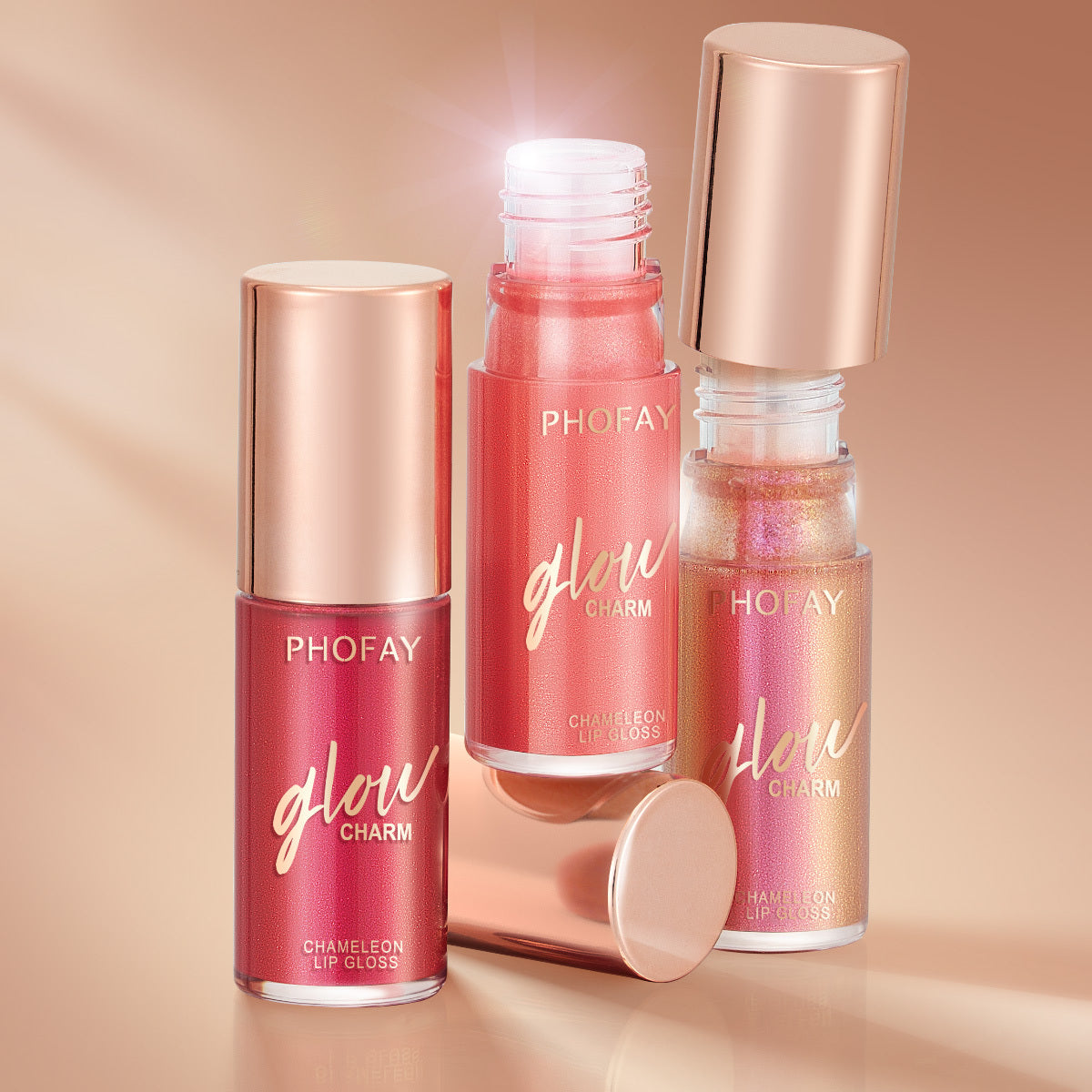 PHOFAY Shimmer Glow Lip Gloss