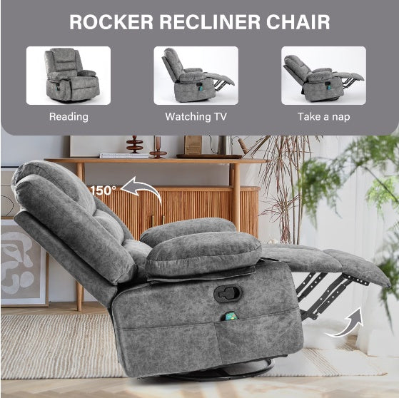 Lounge Sofa Chair with Massage Heating