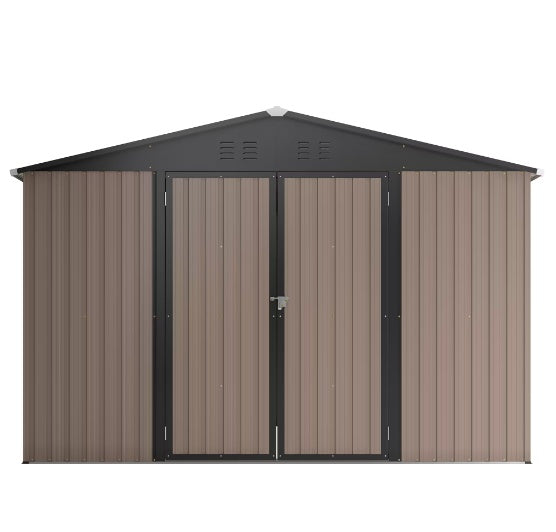 Steel Garden Shed with Lockable Doors