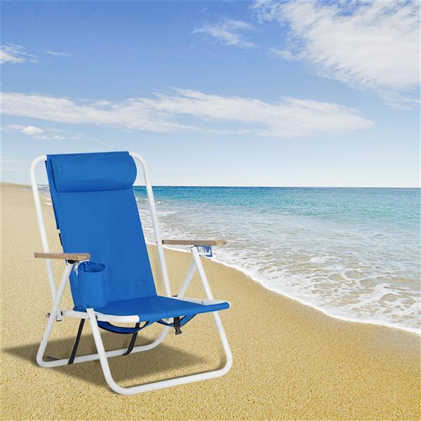 Blue Single Beach Chair