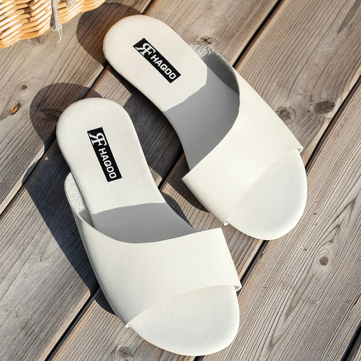Fish Mouth Flat Slides Summer Sandals