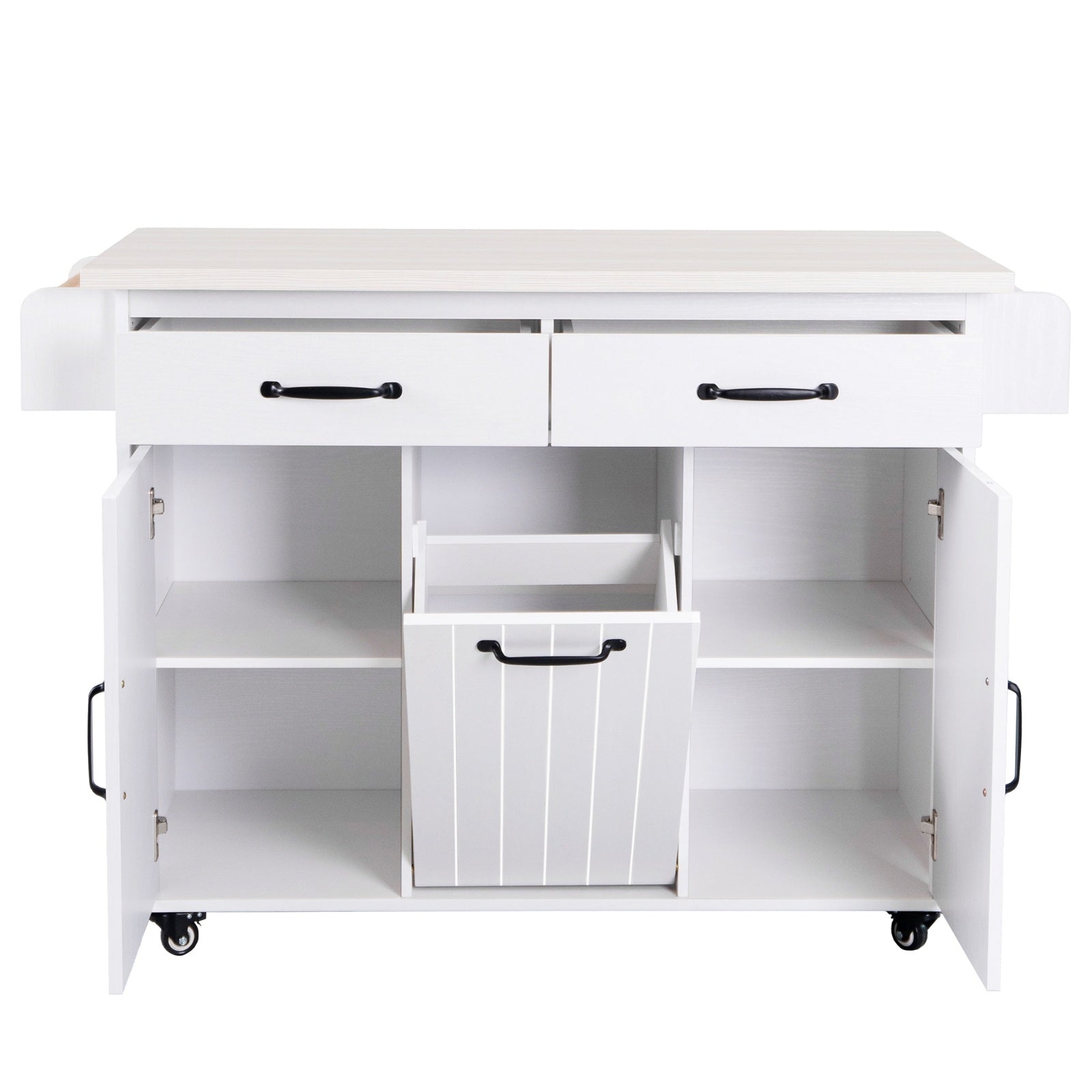 K K Kitchen Island Cart with Storage