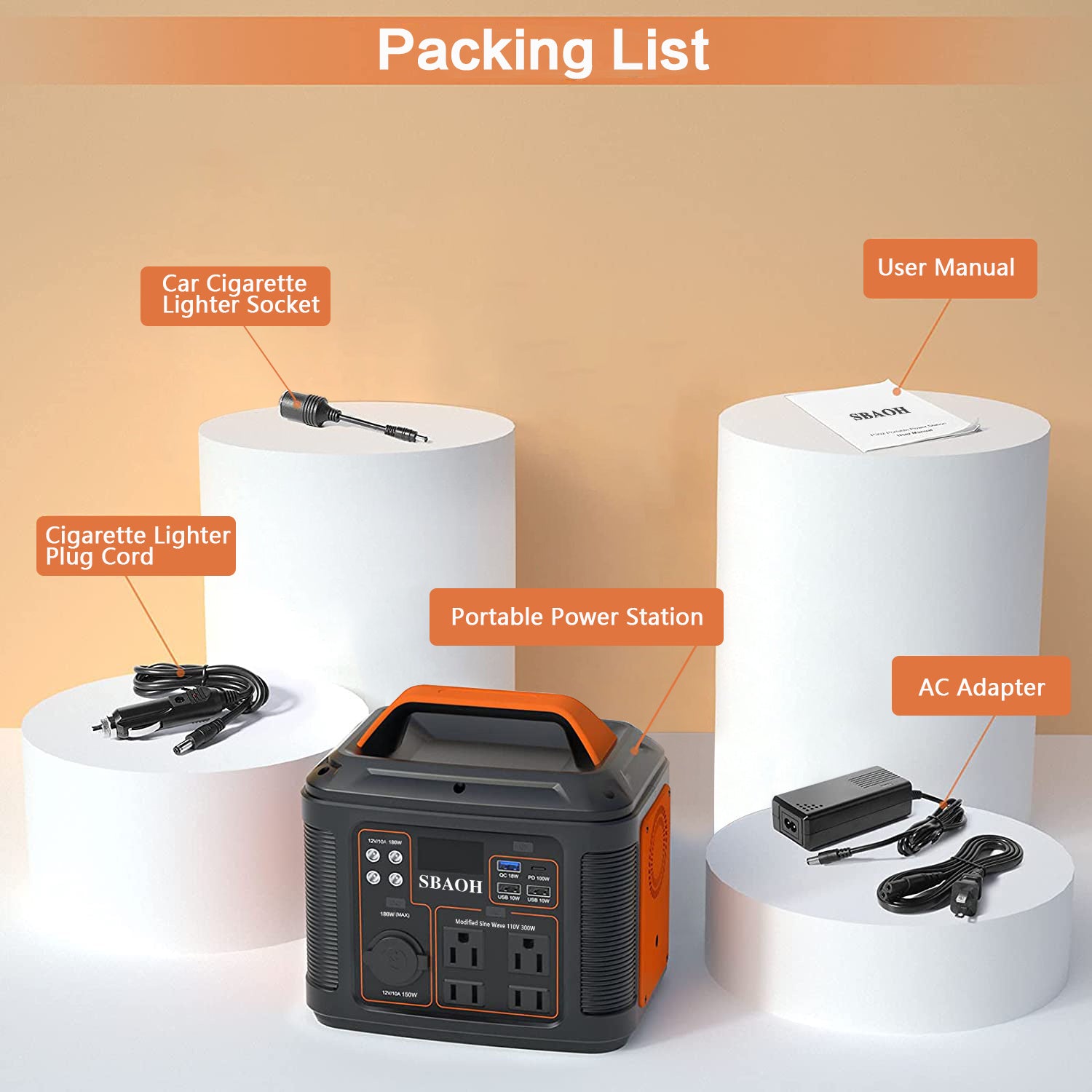 US Plug Portable Power Station P302