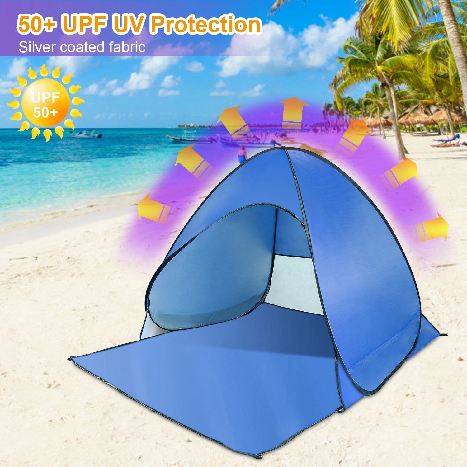 Pop-up UV-Proof Beach Tent for 2-3