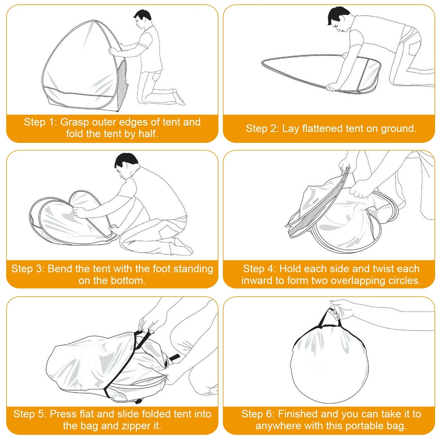 Pop-up UV-Proof Beach Tent for 2-3