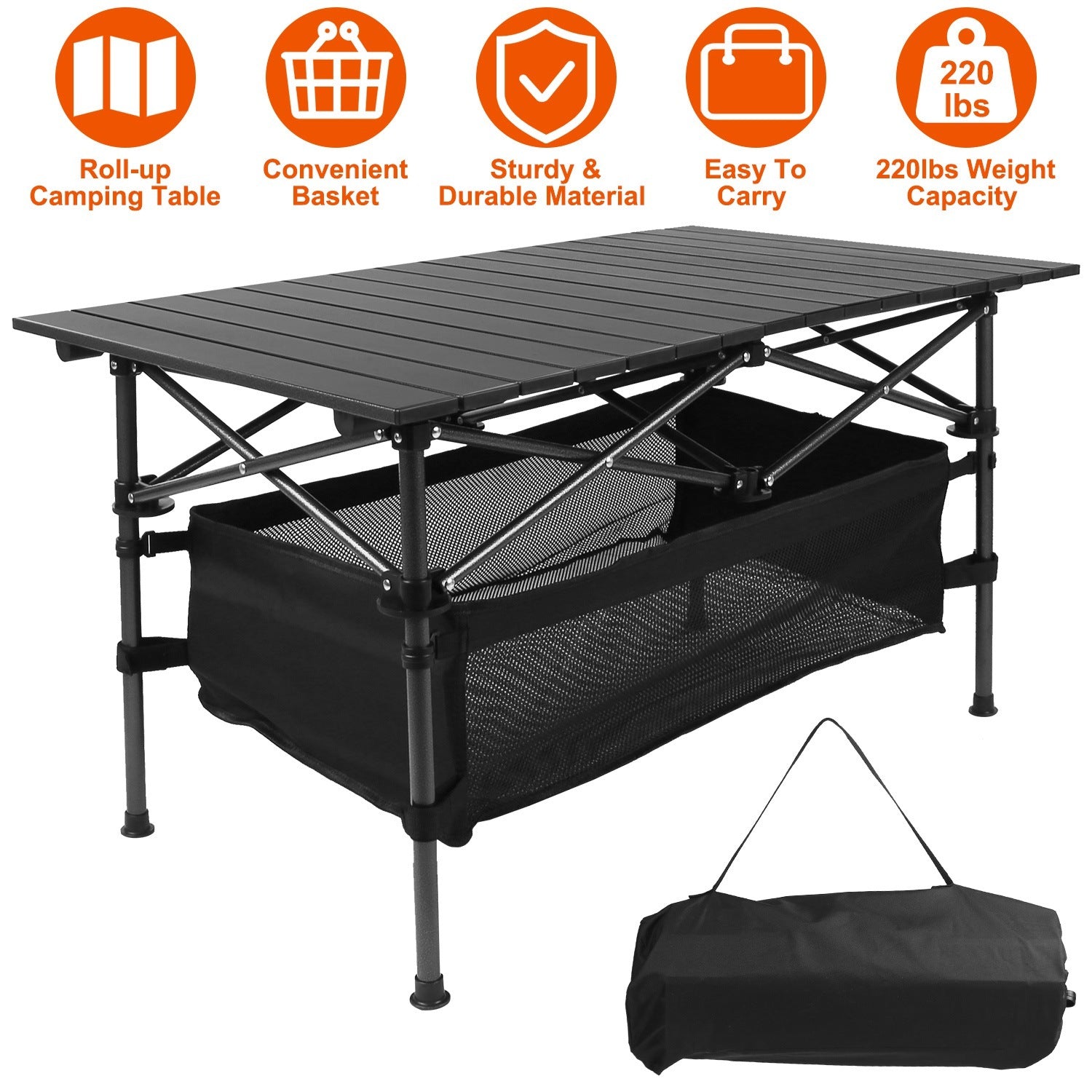 Portable Folding Aluminum Camping Table