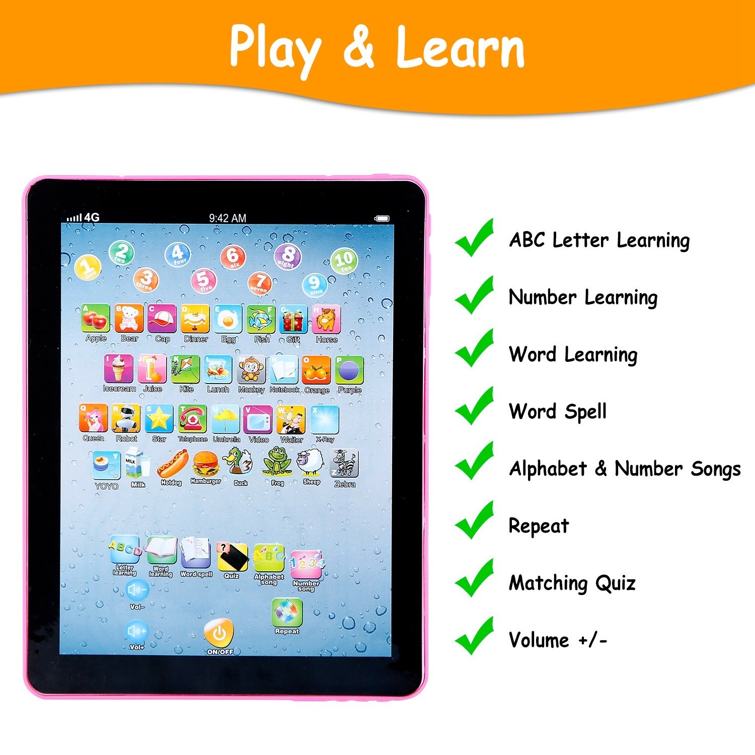 Baby Learning Tablet for Toddlers