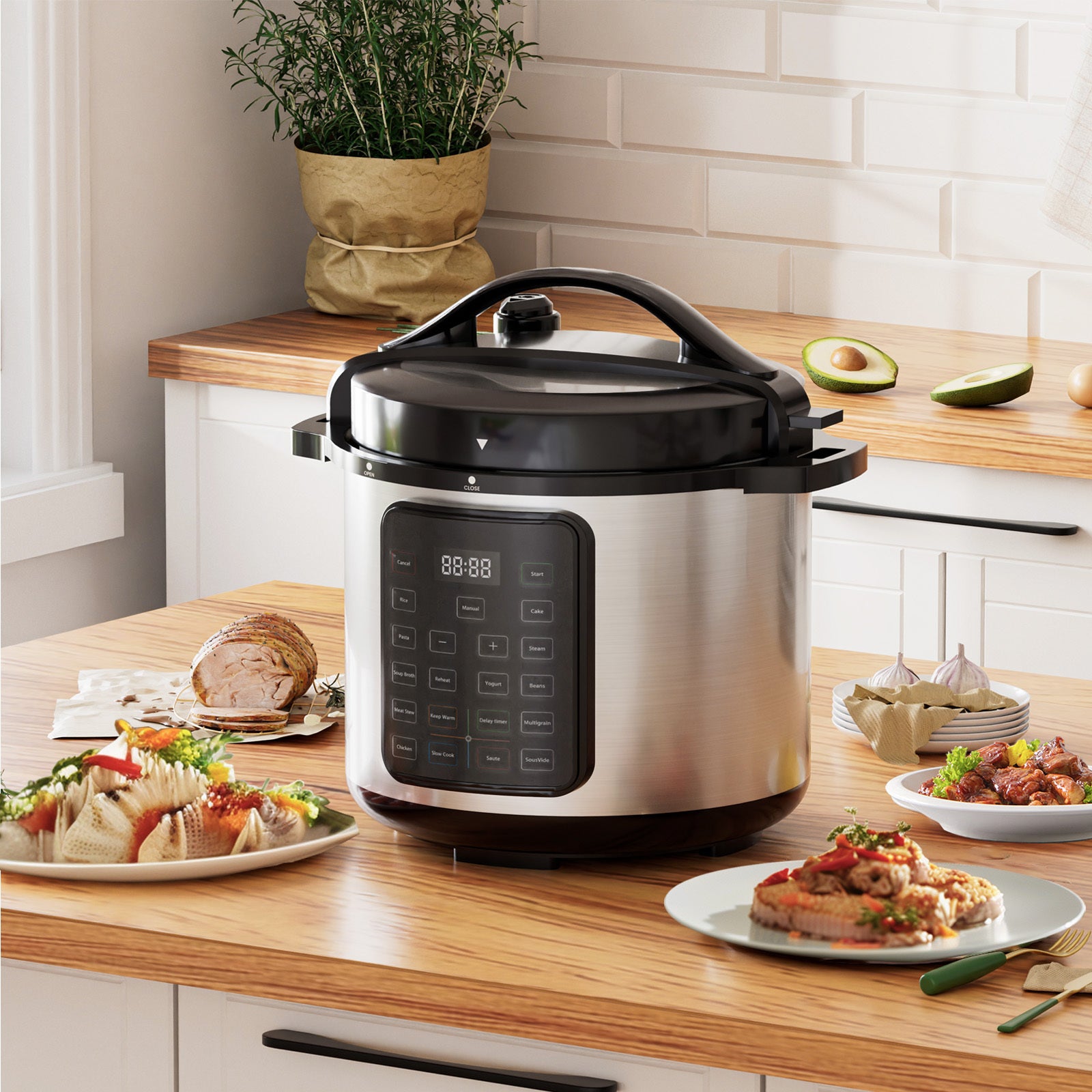 9-in-1 Electric Pressure Cooker Smart Pot