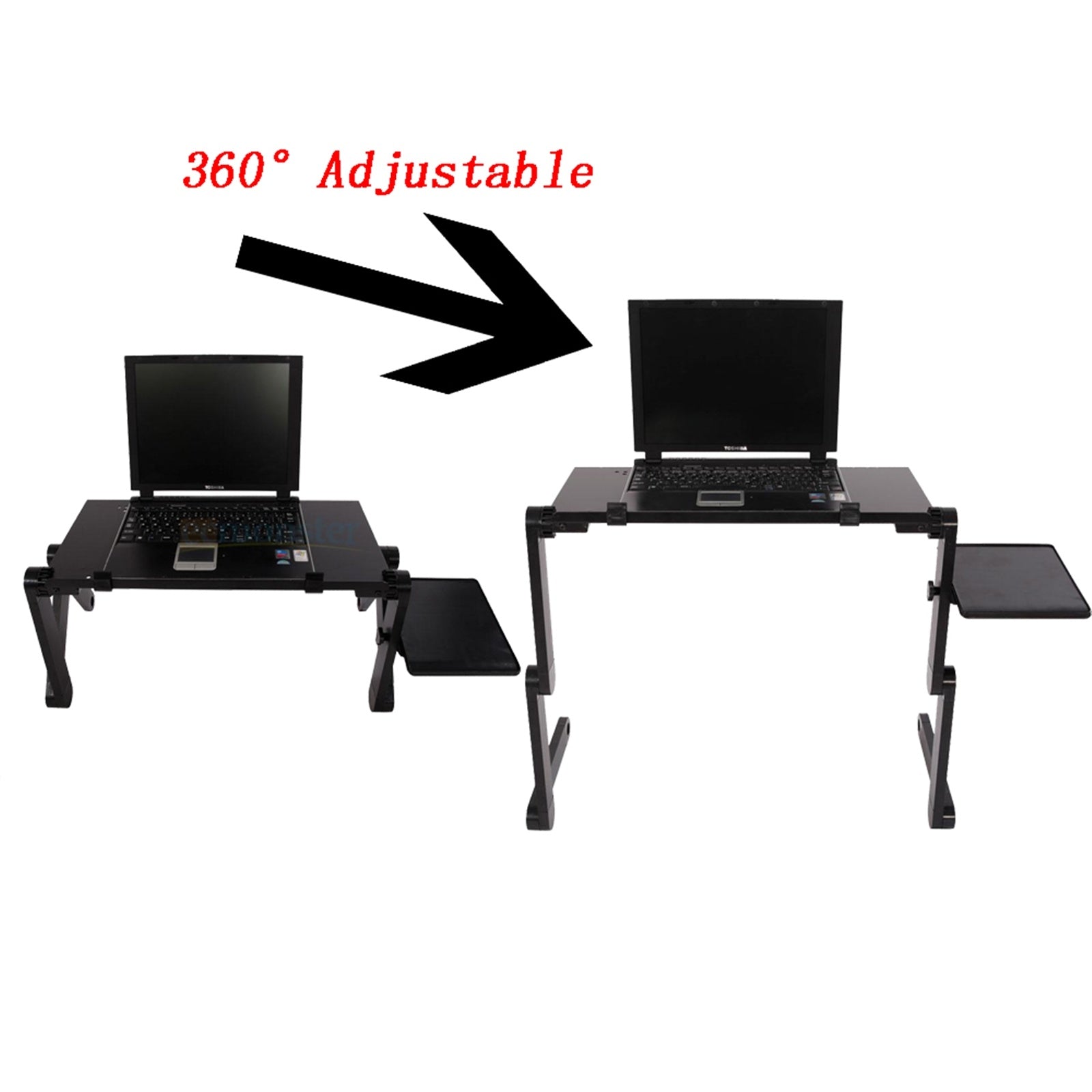 48x26cm Portable Folding Table Black