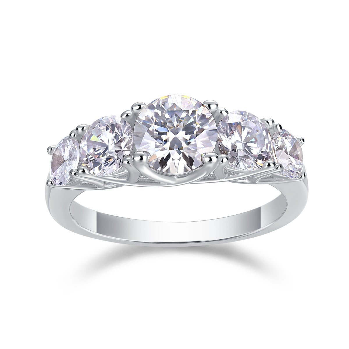 Luxury Moissanite Silver Diamond Rings