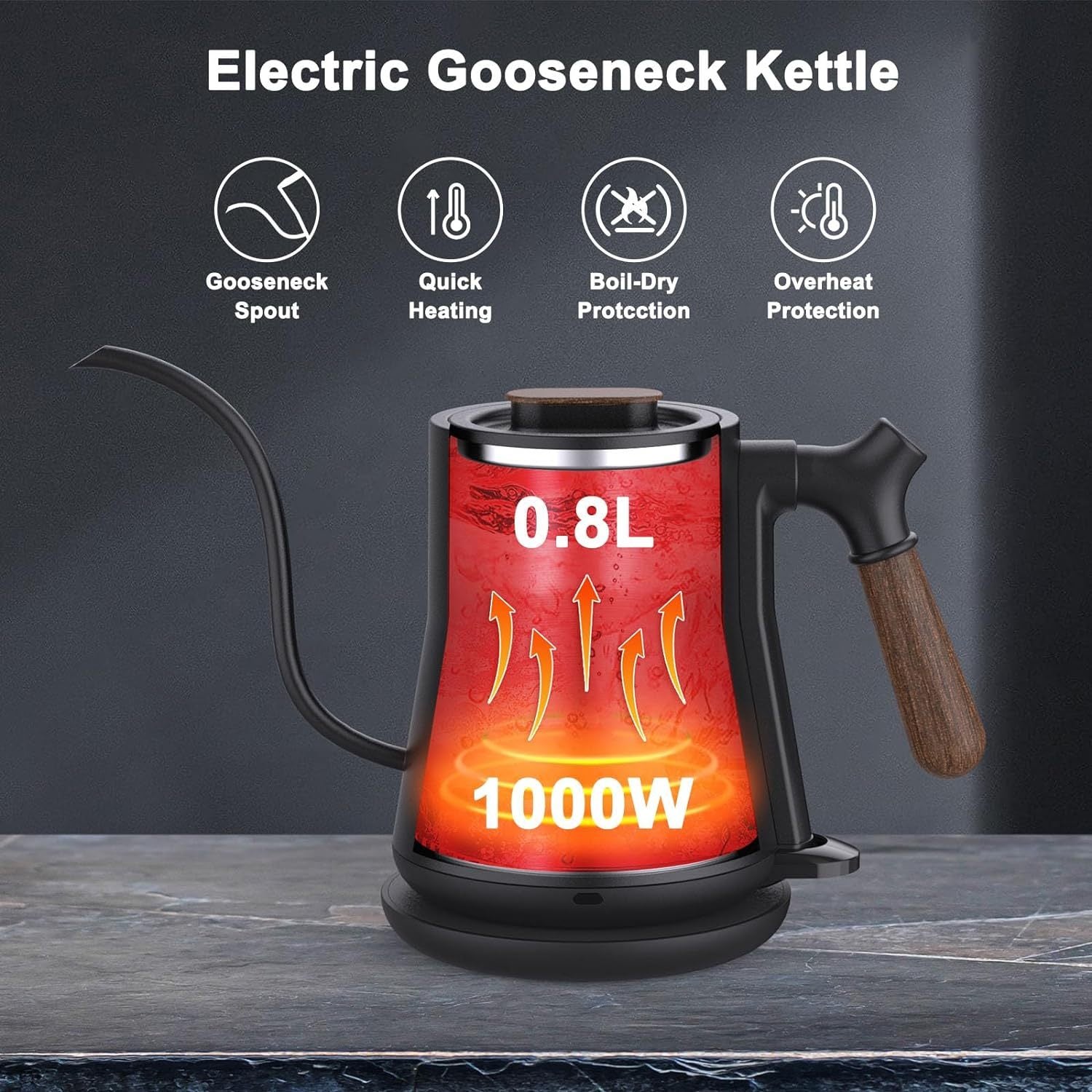 Gooseneck Electric Pour Over Kettle