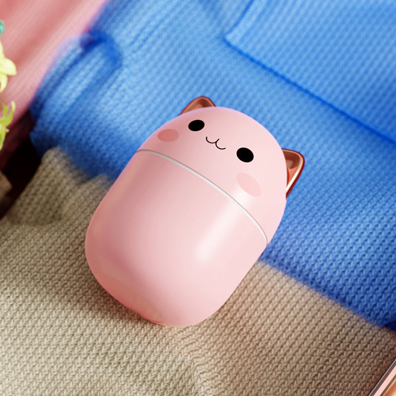 Cute Cat USB Air Humidifier with LED Mist