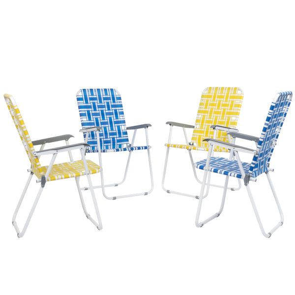 2pcs Striped Beach Chairs