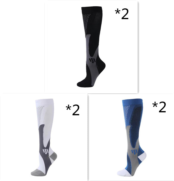 Chaussettes de compression élastiques pour le sport