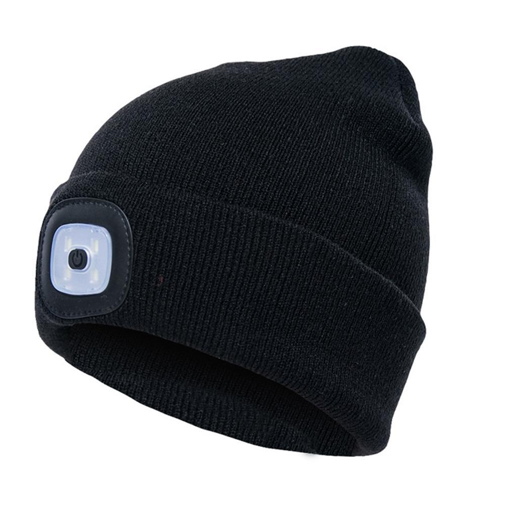LED Light-Up Knit Beanie Hat