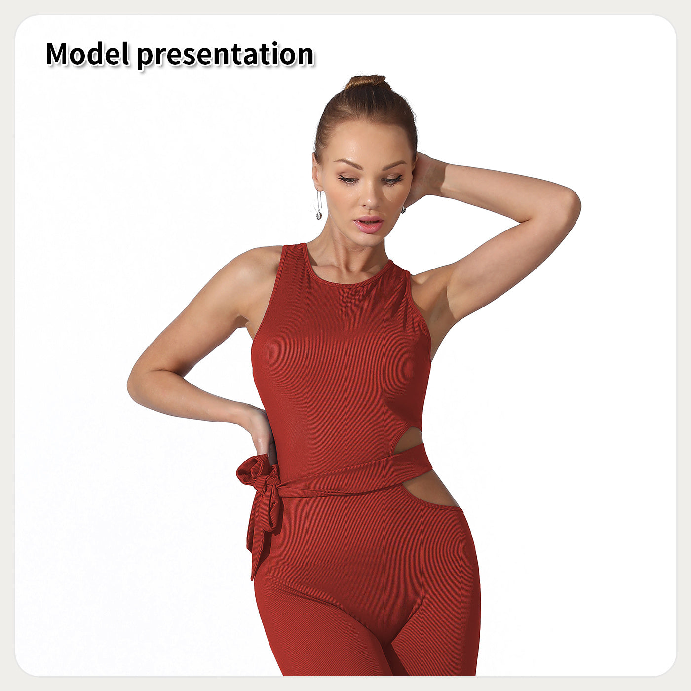 Combinaison élégante en polyester pour femme